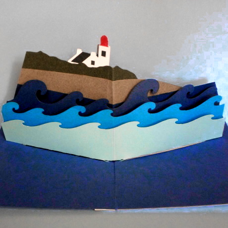 Carte pop-up le phare des chats