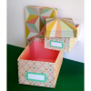 Boîte GM en carton décor origami