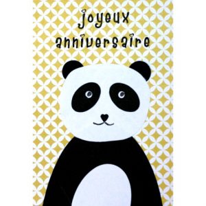 carte anniversaire panda