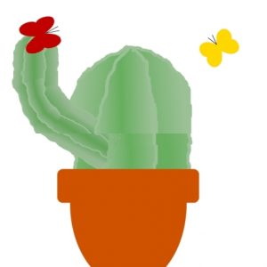 Invitation à un Anniversaire Cactus