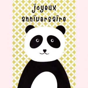 carte postale panda