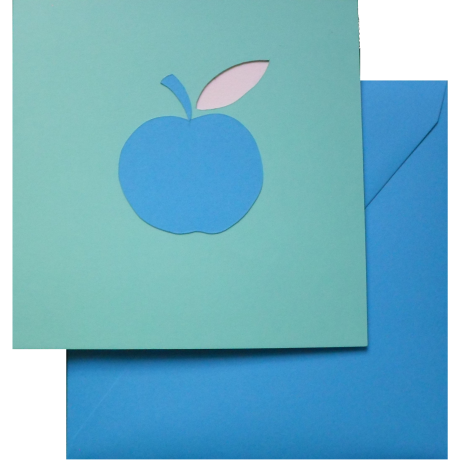 carte pomme bleue