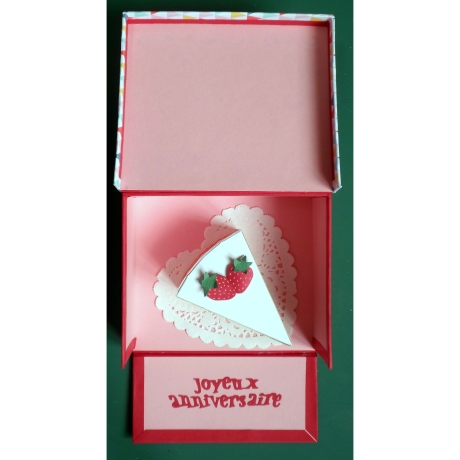 Boîte anniversaire fraisier